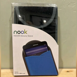 NOOK Kimono Neoprene Sleeve. Zipperless design. For Samsung Galaxy Tab4. NWTS!!